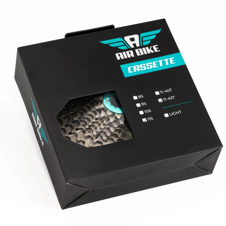 11 Speed 11 - 42T Cassette Mountain Bike MTB fits Shimano/Sram AirBike UK CLEARANCE - Air BikeBicycle Cassettes & Freewheels