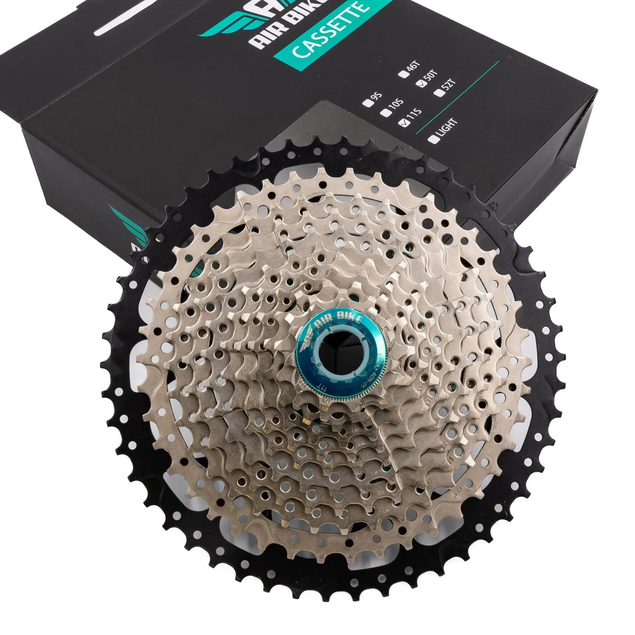 11 Speed 11 - 50T Cassette Mountain Bike MTB fits Shimano/Sram AirBike UK CLEARANCE - Air BikeBicycle Cassettes & Freewheels