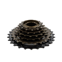 Thumbnail for 6 Speed Indexed Freewheel Cassette 14/28 Bronze and Black Rust-Proof For Shimano - Air BikeBicycle Cassettes & Freewheels