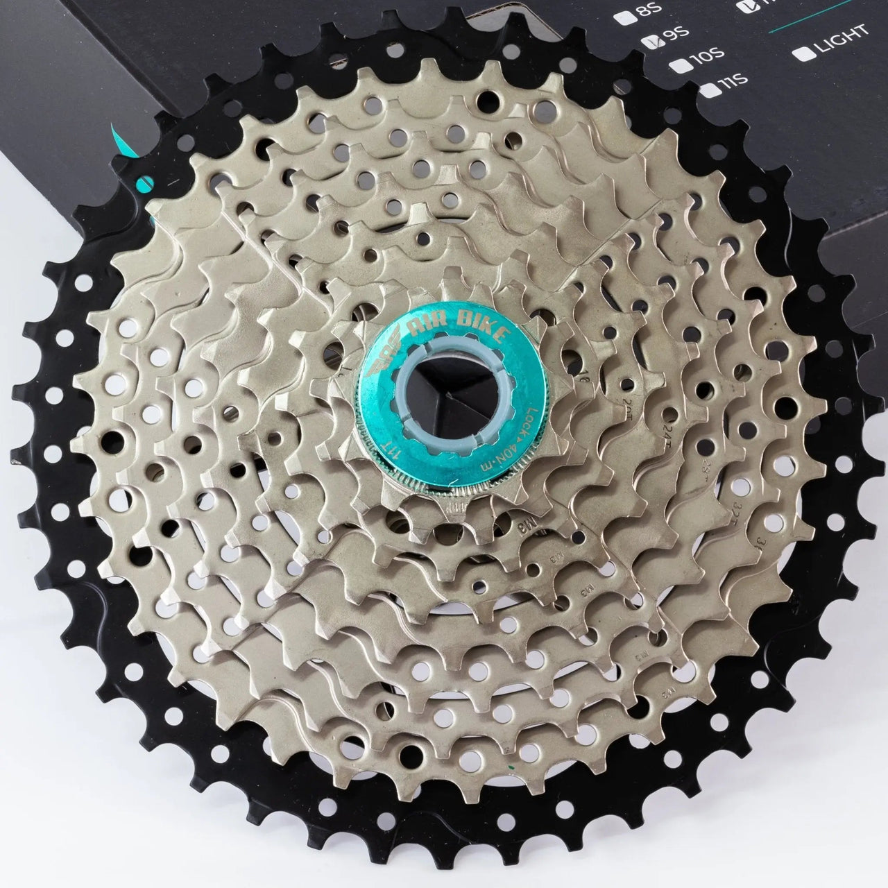 9 Speed 11 - 42T Cassette Mountain/Bike MTB fits Shimano/Sram AirBike UK CLEARANCE - Air BikeBicycle Cassettes & Freewheels