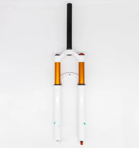 26 Inch Air Fork XC32A 120mm Travel & Rebound Quick Release - White - Air Bike