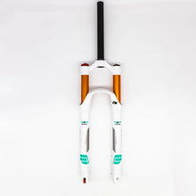 Load image into Gallery viewer, 26 Inch Air Fork XC32A 120mm Travel &amp; Rebound Quick Release - White - Air Bike

