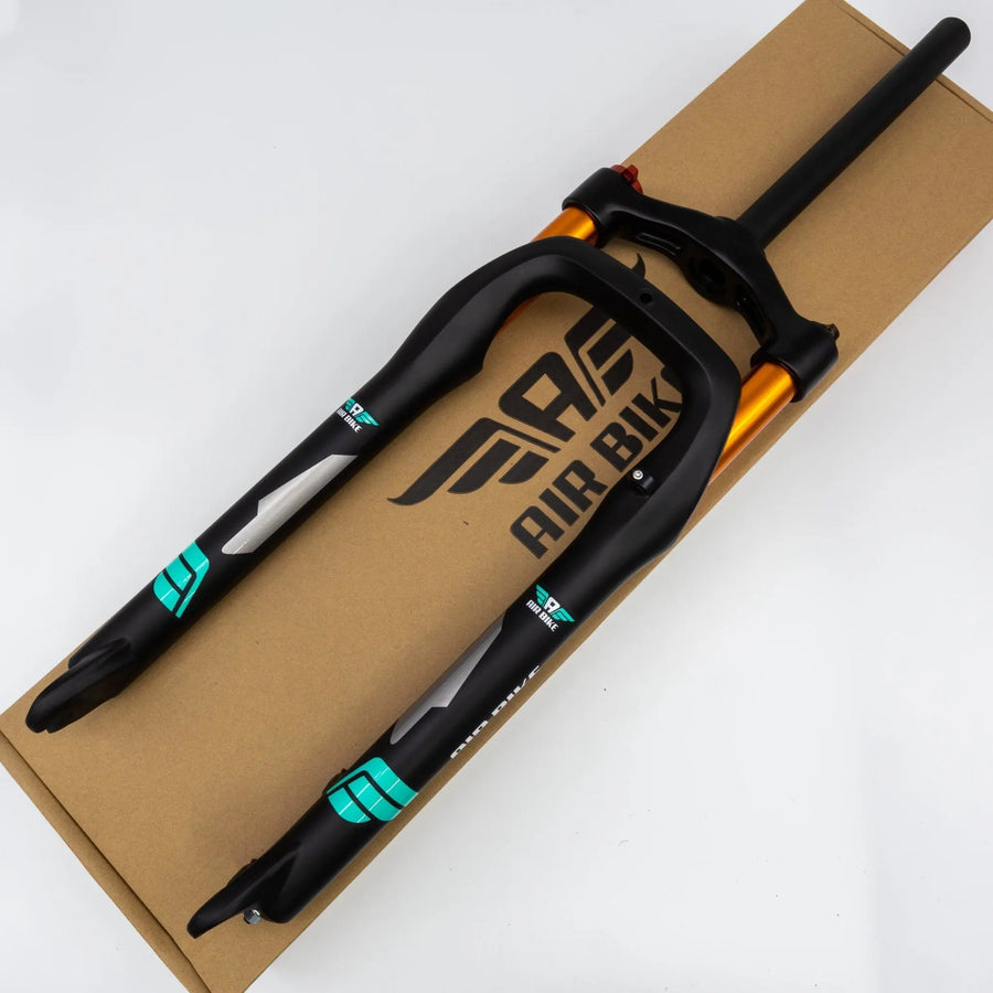 26 Inch Fat Tyre Suspension Fork 120mm Travel + Lockout Black - Air Bike - Air BikeSuspension Fork