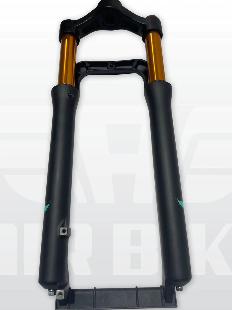 26 Inch Fat Tyre Suspension Fork 120mm Travel + Lockout Black - Air Bike - Air BikeSuspension Fork