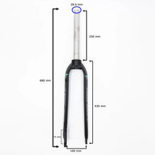 Load image into Gallery viewer, 27.5 Rigid Fork for MTB/Mountain Bike Hard Fork - Black Aluminium 1-1/8&quot; Disc Brake - Air Bike
