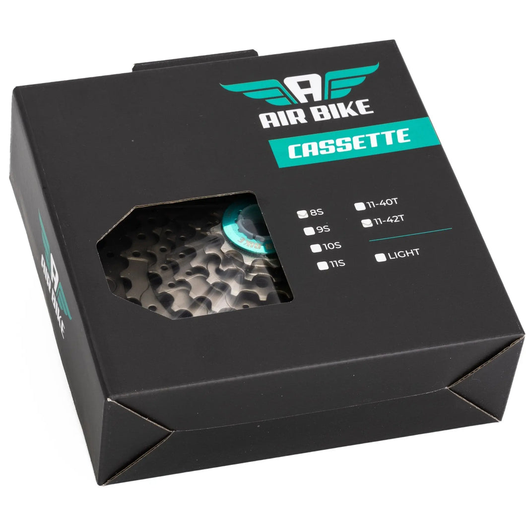 8 Speed 11-42T Cassette MTB fits Shimano & Sram - Air Bike - Air Bike