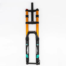 Load image into Gallery viewer, Air Bike 26 Inch Downhill Mountain Bike Suspension Fork 170mm Travel &amp; Rebound Adjustment, Shock Absorber, 1 1/8 Straight Steerer Tube, Hydrolic Gated Lockout System, Black and Gold - Air Bike
