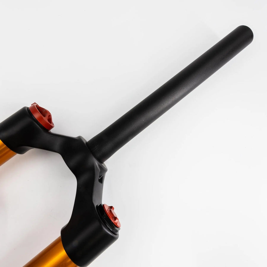 Air Bike Air Fork Mountain Bike Suspension Fork, Travel & Rebound 1 1/8 inch Threadless Straight Steerer Disc Brake Compatible, Air Suspension System - Air BikeSuspension Fork