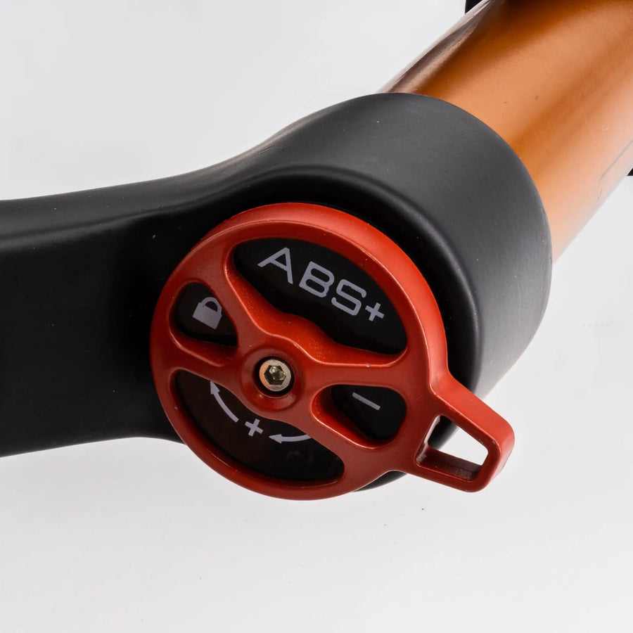 Air Bike Air Fork Mountain Bike Suspension Fork, Travel & Rebound 1 1/8 inch Threadless Straight Steerer Disc Brake Compatible, Air Suspension System - Air BikeSuspension Fork