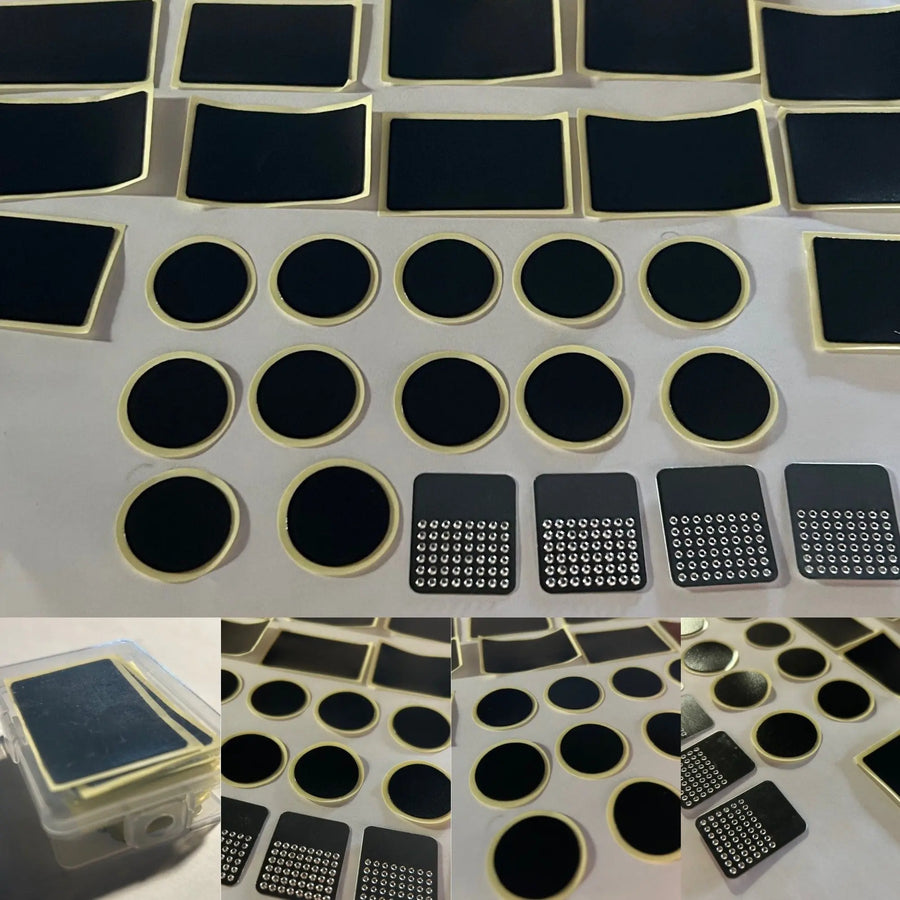 Bike Puncture Repair Kit Boxed Self Adhesive Patches Patch Tyres Tires MTB Road - Air BikeTools