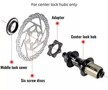Load image into Gallery viewer, Centre Lock Adapter Centre Lock To 6 Bolt Rotor Shimano SRAM MTB Road airbikeuk - Air Bike
