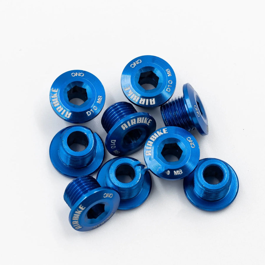 CNC Chainring Bolts - Single Speed Chain Rings - Black, Red, Green, Purple, Blue, Orange, Gold Air Bike UK - Air BikeChain Ring Bolts