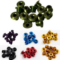 Thumbnail for CNC Chainring Bolts - Single Speed Chain Rings - Black, Red, Green, Purple, Blue, Orange, Gold Air Bike UK - Air BikeChain Ring Bolts