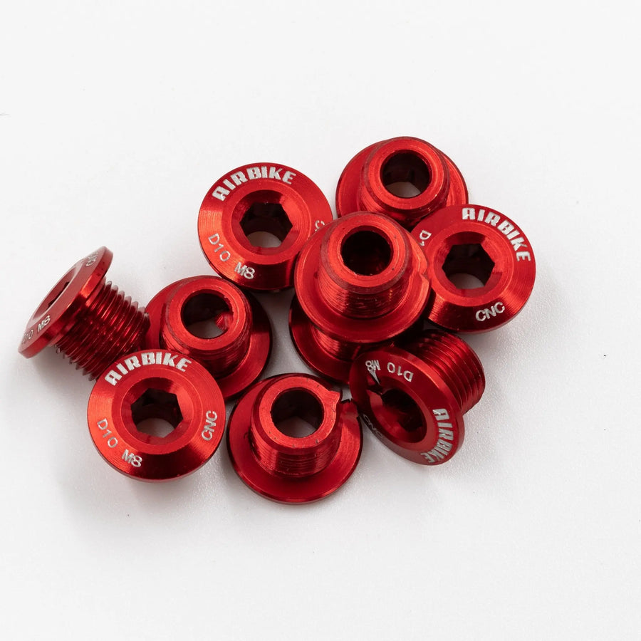CNC Chainring Bolts - Single Speed Chain Rings - Black, Red, Green, Purple, Blue, Orange, Gold Air Bike UK - Air BikeChain Ring Bolts