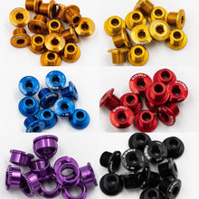 Load image into Gallery viewer, CNC Chainring Bolts - Single Speed Chain Rings - Black, Red, Green, Purple, Blue, Orange, Gold Air Bike UK - Air Bike
