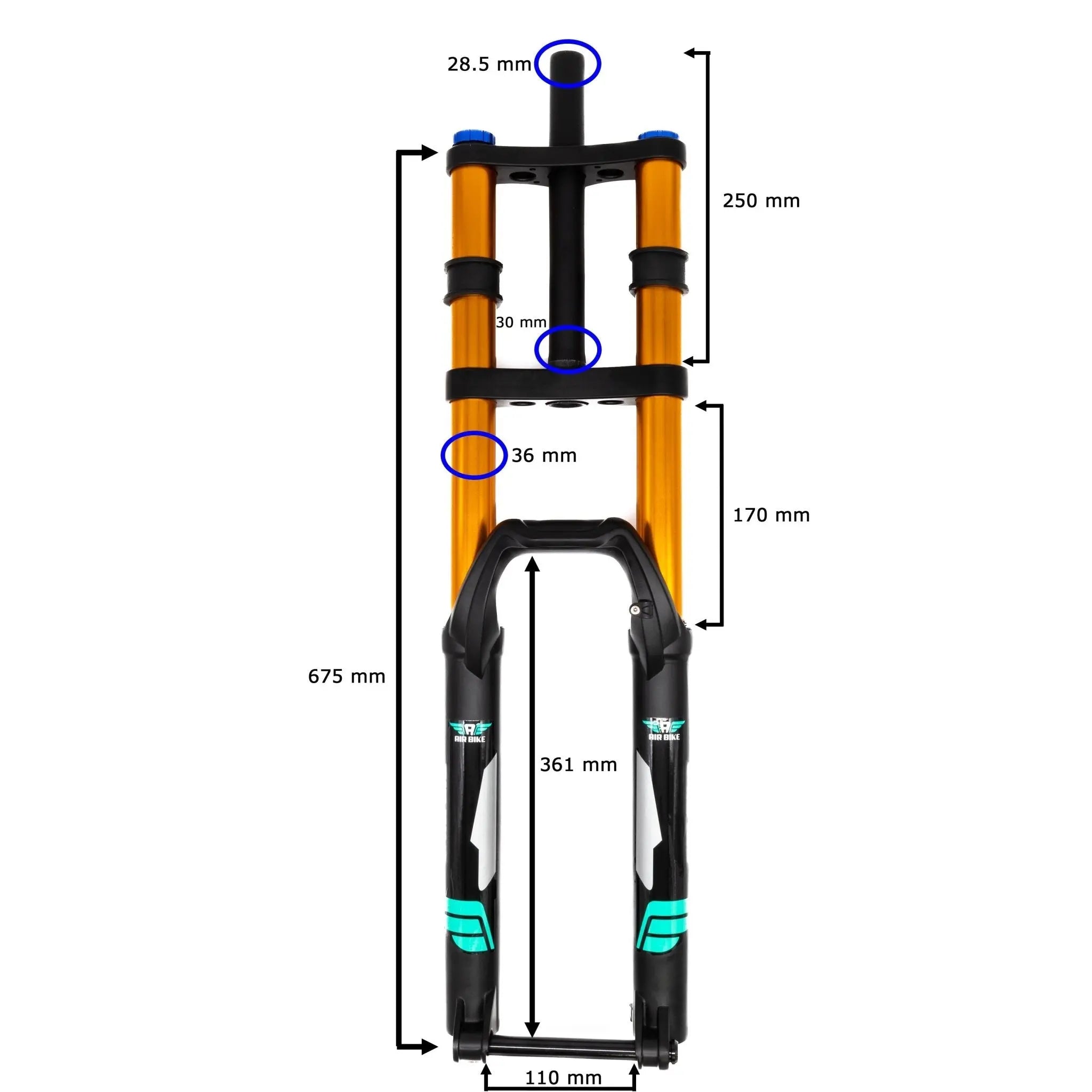 Mtb air fork 27.5 Clearance