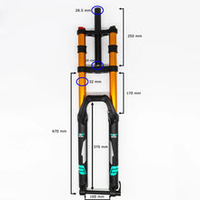 Load image into Gallery viewer, Downhill Mountain Suspension Fork MTB Mountain Bike DH32 27.5inch 15mm Bolt/Thru Axel 170mm - Air Bike
