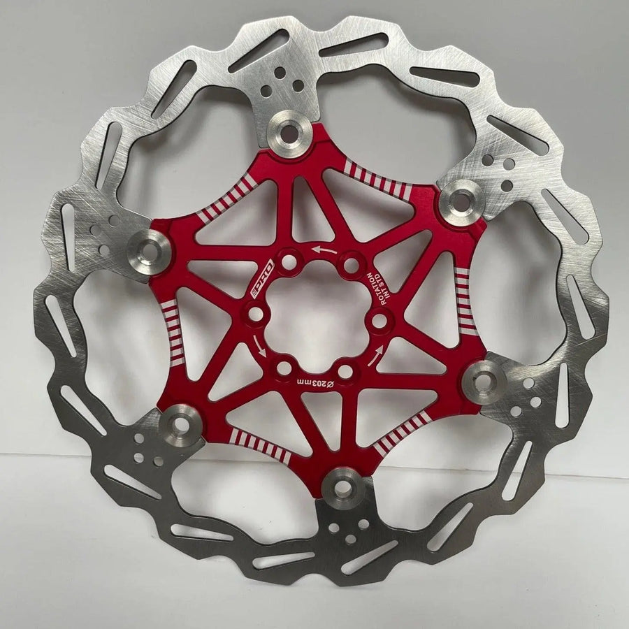 IIIPRO Floating Disc Brake Rotor 180mm Red & 6 Bolts MTB Bike Rotor Bicycle Part - AR01 - Air Bike