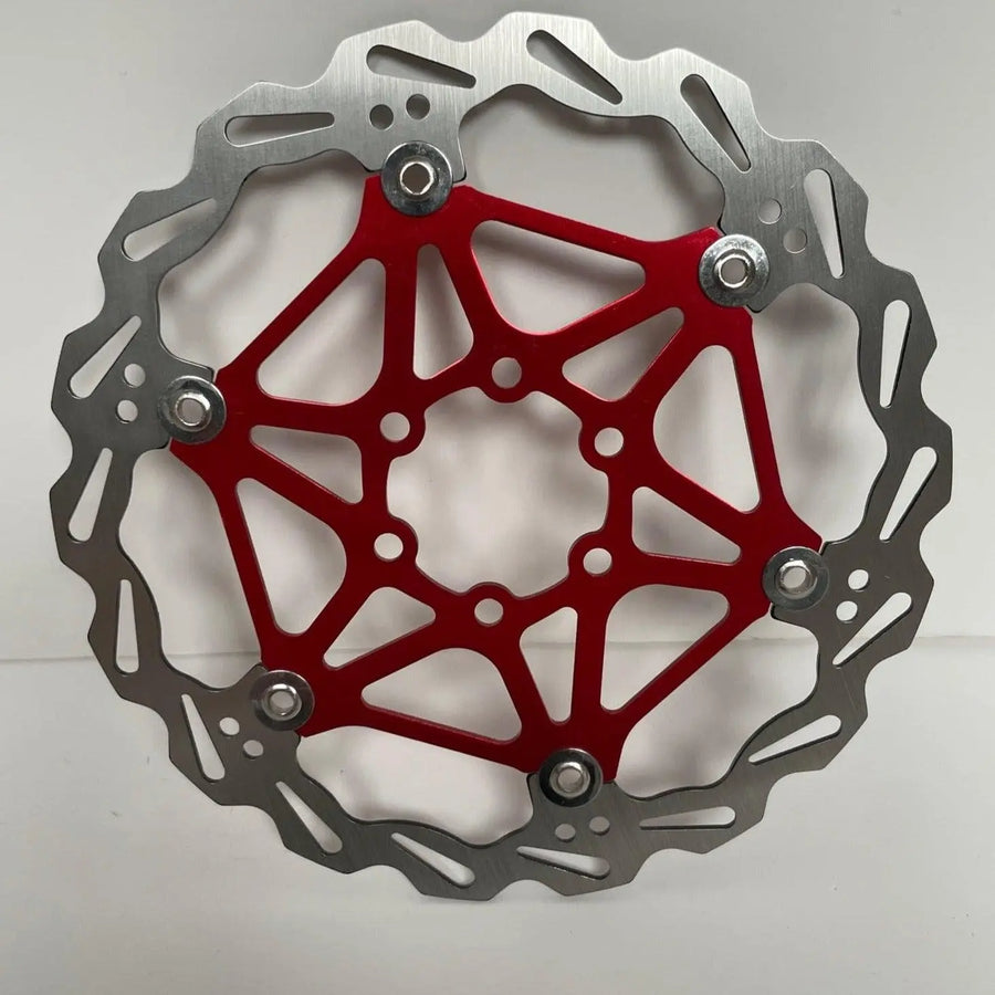 IIIPRO Floating Disc Brake Rotor 180mm Red & 6 Bolts MTB Bike Rotor Bicycle Part - AR01 - Air Bike