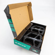 Load image into Gallery viewer, Mountain Bike Pedals - Neon Series Black - Nylon Composite Flat Platform MTB - Air Bike
